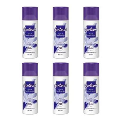 Kit c/ 6 Unidades de Desodorante Spray Contoure 80ml Lembranças