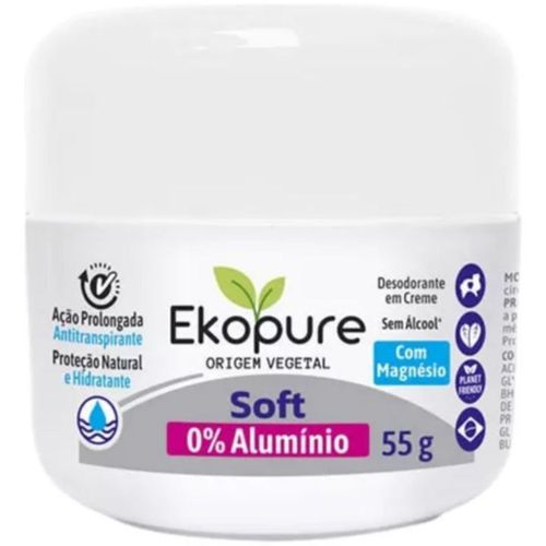 Desodorante Creme Ekopure 55g Soft