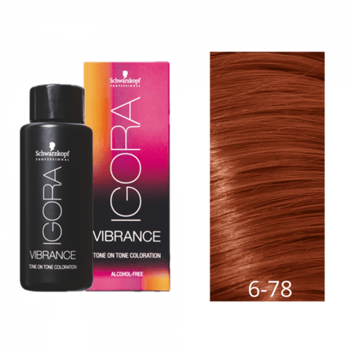 Coloração Schwarzkopf Igora Vibrance 6-78 60ml