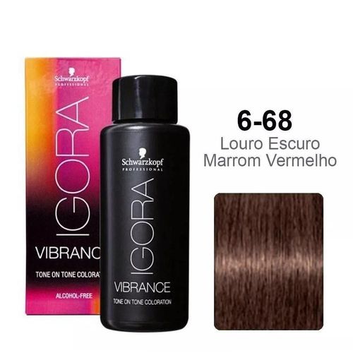 Coloração Schwarzkopf Igora Vibrance 6-68 60ml