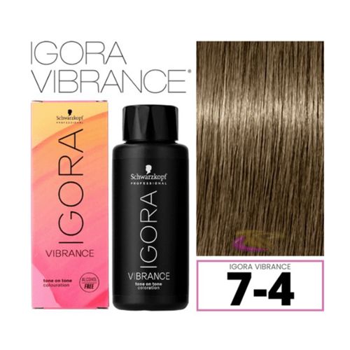 Coloração Schwarzkopf Igora Vibrance 7-4 60ml