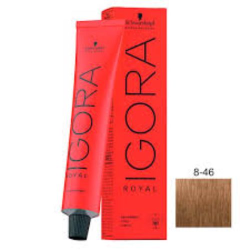 Coloração Igora Royal 8-46 Louro Claro Bege Chocolate 60g