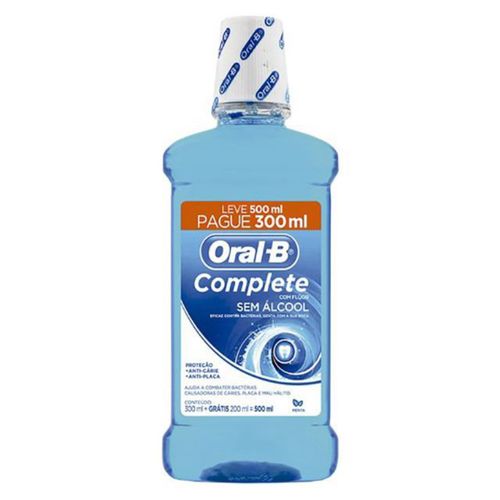 Anti-Septico Bucal Menta 4 Em 1 Oral-B Simples 500ml Anti-Septico Bucal Menta 4 Em 1 Oral-B Simples 500ml