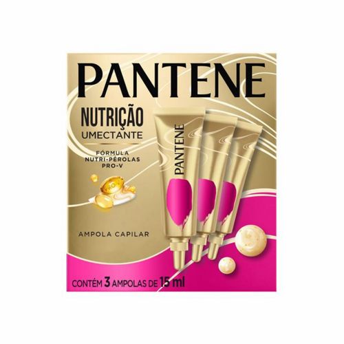 Ampola Nutre E Cresce Bambu Com 3 Pantene Simples 3x15ml