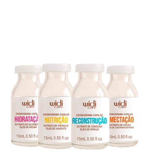 Kit Ampolas Widi Care Power Shot Cronograma Capilar 4x1 5ml Kit