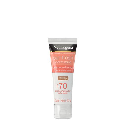 Protetor Solar Facial Neutrogena Sun Fresh® Derm Care FPS 70 Pele Normal a Seca com Cor 40g 40g Protetor Solar Facial Neutrogena Sun Fresh® Derm Care FPS 70 Pele Normal a Seca com Cor 40g 40g