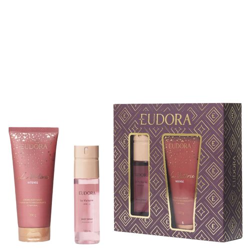 Kit Eudora La Victorie Intense Body Spray 100ml + Creme Hidratante 200g Kit Kit Eudora La Victorie Intense Body Spray 100ml + Creme Hidratante 200g Kit