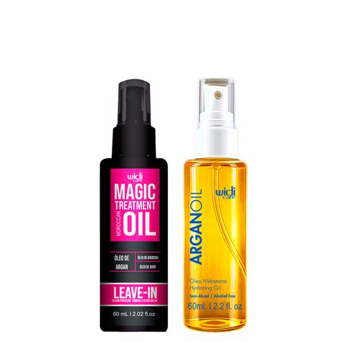 Kit Widi Care Magic Treatment Moroccan Argan Oil Óleo Hidratante 60ml + Leave-In Oil 60ml Kit Kit Widi Care Magic Treatment Moroccan Argan Oil Óleo Hidratante 60ml + Leave-In Oil 60ml Kit