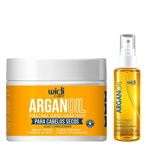Kit Widi Care Argan Oil Super Hidratante Ação Condicionante Máscara 300g + Óleo Argan Oil 60ml Kit