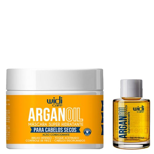Kit Widi Care Argan Oil Super Hidratante Ação Condicionante Máscara 300g + Óleo Argan Oil 7ml Kit Kit Widi Care Argan Oil Super Hidratante Ação Condicionante Máscara 300g + Óleo Argan Oil 7ml Kit