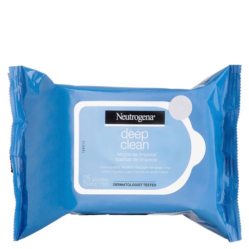 Lenço Demaquilante Neutrogena Deep Clean 25 Unidades 25 unidades Lenço Demaquilante Neutrogena Deep Clean 25 Unidades 25 unidades