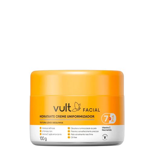 Creme Hidratante Uniformizador Vult Facial 7 em 1 100g 100 g