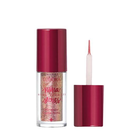 Delineador Eudora Niina Secrets Crystal Brilho Rose Gold Rose Gold