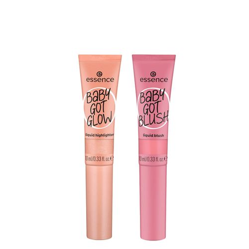 Kit Essence Blush Líquido Baby Got Blush 30 Dusty Rose 10ml + Iluminador Líquido Baby Got Glow 30 Breezy Bronze 10ml Kit Kit Essence Blush Líquido Baby Got Blush 30 Dusty Rose 10ml + Iluminador Líquido Baby Got Glow 30 Breezy Bronze 10ml Kit