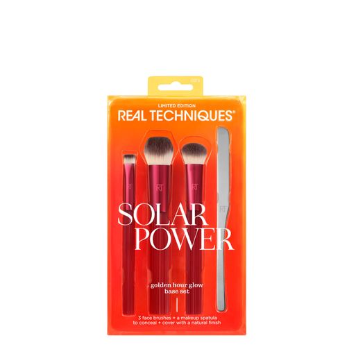 Kit Pinceis Real Techniques Solar Power Golden Hour Glow B Set Rosa