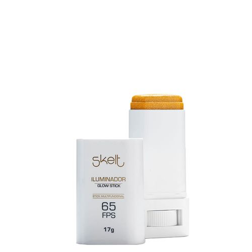 Iluminador Glow Stick Skelt com Proteção Solar Fps 65 e Fpuva 22 Skelt Stick com Proteção Solar Fps 65 e Fpuva22 Iluminador Glow 17g