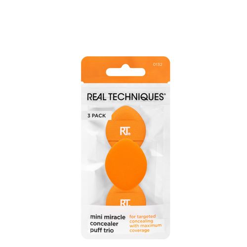 Kit Esponjas Mini para Corretivo Real Techniques com 3 Unidades Laranja Kit Esponjas Mini para Corretivo Real Techniques com 3 Unidades Laranja