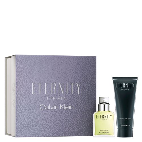 Kit Perfume Calvin Klein Eternity For Men Masculino - Eau de Toilette 50ml + Gel de Banho 100ml Coffret