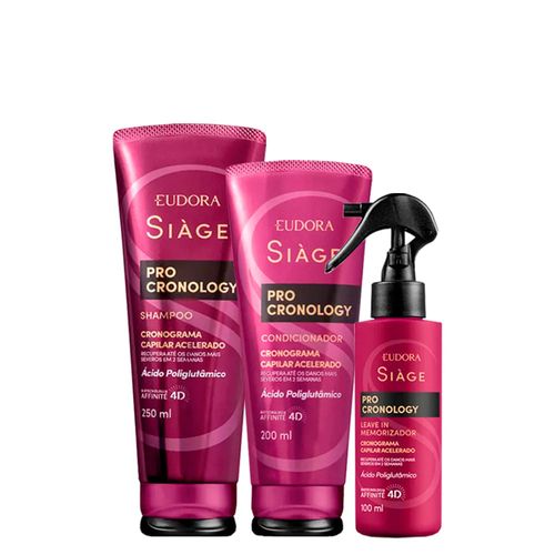 Kit Eudora Siàge Pro Cronology - 3 Produtos Kit