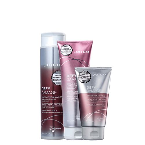 Kit Joico Defy Damage Protective - Shampoo 300ml + Condicionador 250ml + Máscara 150ml Kit