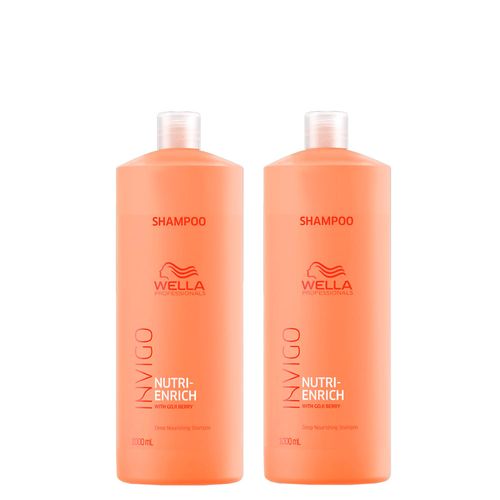 Kit Wella Professionals Invigo Nutri Enrich Shampoo 1000ml - 2 Unidades Kit Kit Wella Professionals Invigo Nutri Enrich Shampoo 1000ml - 2 Unidades Kit