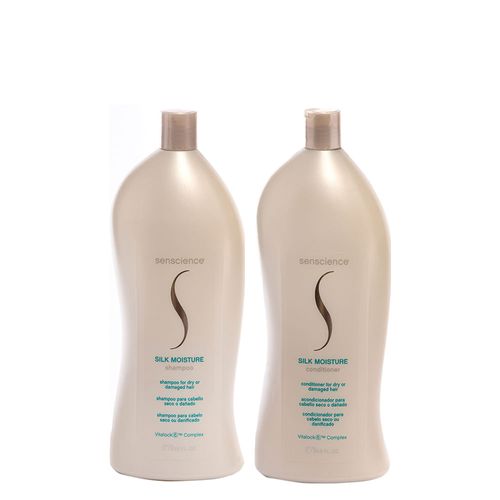Kit Senscience Silk Moisture - Shampoo 1000ml + Condicionador 1000ml Kit Kit Senscience Silk Moisture - Shampoo 1000ml + Condicionador 1000ml Kit