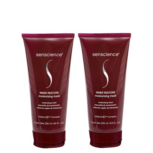 Kit Senscience Inner Restore Moisturizing - Máscara de Hidratação 200ml - 2 Unidades Kit Kit Senscience Inner Restore Moisturizing - Máscara de Hidratação 200ml - 2 Unidades Kit
