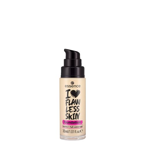 Base Líquida Essence I Love Flawless Skin Fps 20 Matte 20 Medium Porcelain 30ml 20 Medium Porcelain Base Líquida Essence I Love Flawless Skin Fps 20 Matte 20 Medium Porcelain 30ml 20 Medium Porcelain