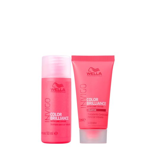 Kit Wella Professionals Invigo Brilliance - Shampoo 50 ml + Máscara 30 ml Kit