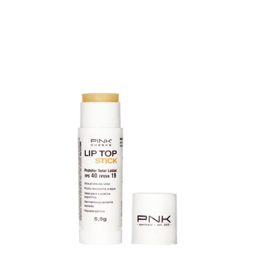 Lip Balm Hidratante Pink Cheeks Lip Top Stick Fps 40 Transparente 5,5g Transparente