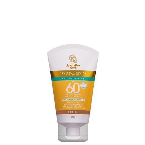 Protetor Solar Facial Matte Australian Gold Cor 03 Fps 60 40g 03
