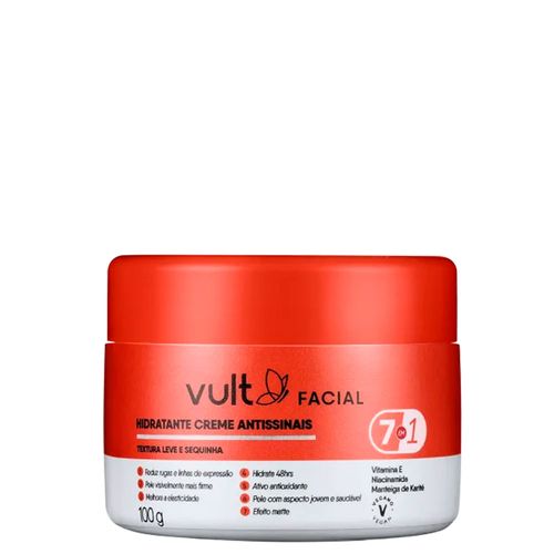 Creme Facial Antissinais 7 em 1 Vult 100g 100 g