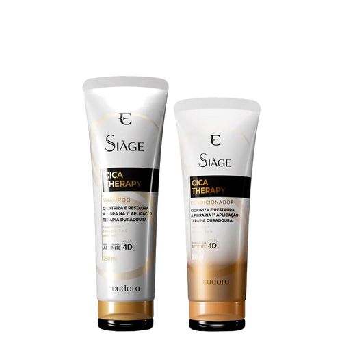 Kit Eudora Siàge Cica Therapy - Shampoo 250ml + Condicionador 200ml Kit Kit Eudora Siàge Cica Therapy - Shampoo 250ml + Condicionador 200ml Kit