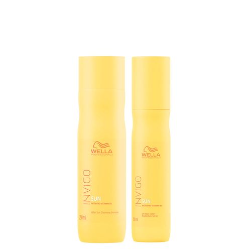 Kit Wella Professional Invigo Sun - Shampoo 250ml + Leave In 150ml Kit Kit Wella Professional Invigo Sun - Shampoo 250ml + Leave In 150ml Kit