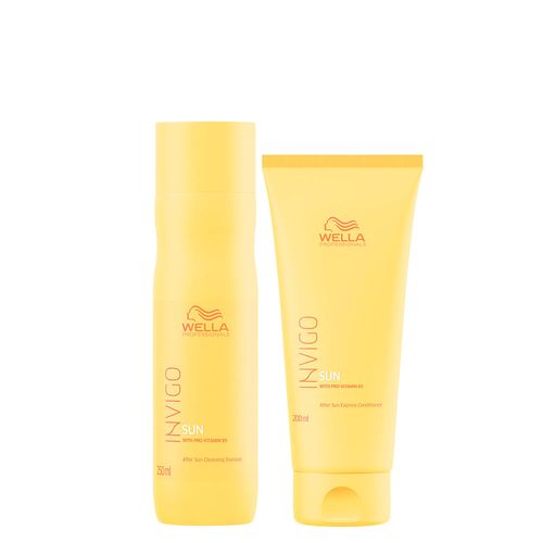 Kit Wella Professional Invigo Sun - Shampoo 250ml + Condicionador 200ml Kit Kit Wella Professional Invigo Sun - Shampoo 250ml + Condicionador 200ml Kit