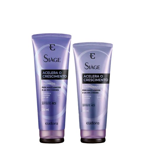 Kit Eudora Siàge Acelera Crescimento - Shampoo 250ml + Condicionador 200ml Kit