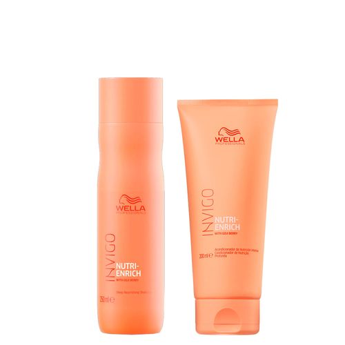 Kit Wella Professionals Invigo Nutri Enrich - Shampoo 250ml + Condicionador 200ml Kit Kit Wella Professionals Invigo Nutri Enrich - Shampoo 250ml + Condicionador 200ml Kit