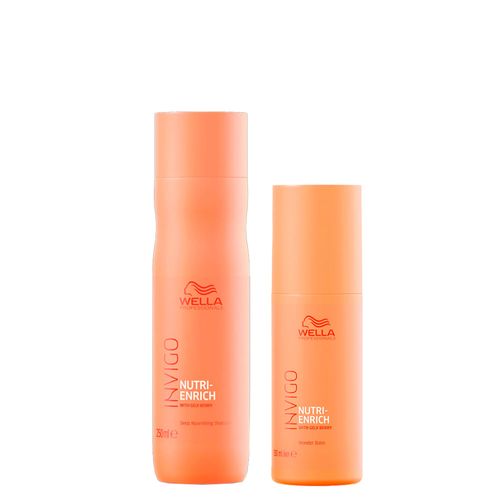 Kit Wella Professionals Invigo Nutri Enrich - Shampoo 250ml + Leave-In Wonder 150ml Kit