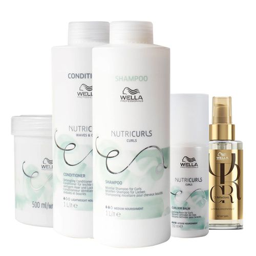 Kit Wella Professionals Nutricurls Profissional- 5 Produtos Kit Kit Wella Professionals Nutricurls Profissional- 5 Produtos Kit