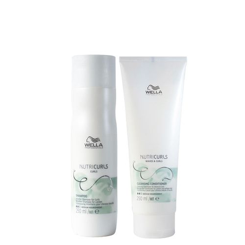 Kit Wella Professionals Nutricurls - Shampoo 250ml + Condicionador Co- Wash 250ml Kit
