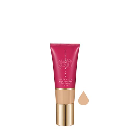 Base Líquida Eudora Niina Secrets Hidra Glow Natural 10 30ml 10 Base Líquida Eudora Niina Secrets Hidra Glow Natural 10 30ml 10