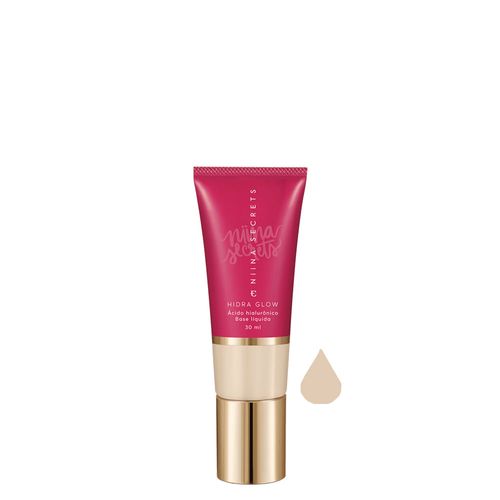 Base Líquida Eudora Niina Secrets Hidra Glow Natural 00 30ml 00 Base Líquida Eudora Niina Secrets Hidra Glow Natural 00 30ml 00