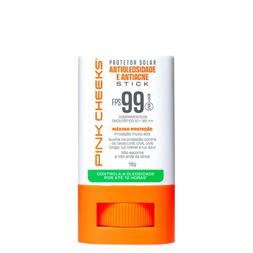 Proteção Solar Facial Pink Cheeks Antioleosidade e Antiacne FPS99 18g 18g