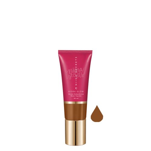 Base Líquida Eudora Niina Secrets Hidra Glow Natural 80 30ml 80 Base Líquida Eudora Niina Secrets Hidra Glow Natural 80 30ml 80