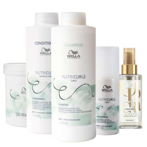 Kit Wella Professionals Nutricurls Light Profissional- 5 Produtos Kit
