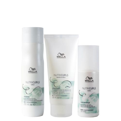Kit Wella Professionals Nutricurls - Shampoo 250 ml + Condicionador 200 ml + Leave- in 150 ml Kit