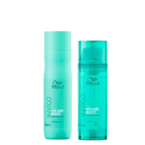 Kit Wella Professionals Invigo Volume Boost - Shampoo 250ml + Máscara 145ml Kit Kit Wella Professionals Invigo Volume Boost - Shampoo 250ml + Máscara 145ml Kit