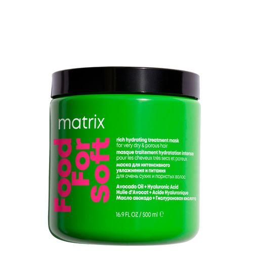 Máscara de Hidratação Matrix Vegana Óleo de Abacate Food For Soft 500ml 300ml