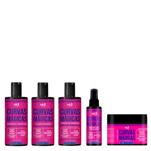 Kit Widi Care Cremoso Hidro-Reconstrutor Curvas Mágicas Shampoo 300ml + Condicionador 300Ml+Máscara 300G+Creme de Pentear 300ml +Névoa Iluminado 60ml Kit Kit Widi Care Cremoso Hidro-Reconstrutor Curvas Mágicas Shampoo 300ml + Condicionador 300Ml+Máscara 300G+Creme de Pentear 300ml +Névoa Iluminado 60ml Kit