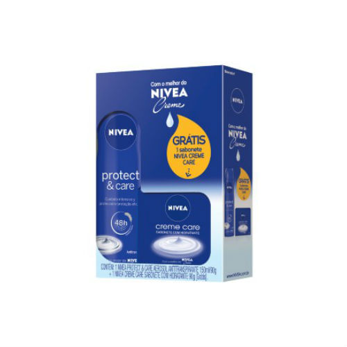Kit-Desodorante-Nivea-Aerosol-Protect---Care---Sabonete-Nivea-Creme-Care